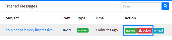 Message Actions
