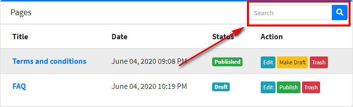 Page Actions